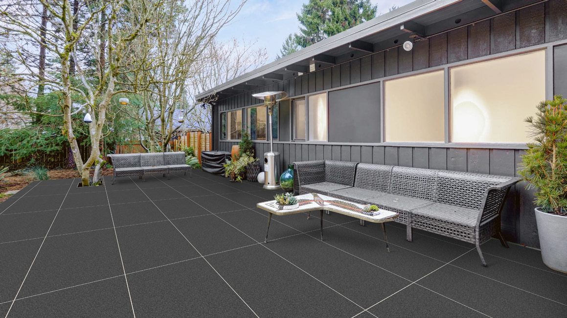 Terrace &mdash; Dark full-body vitrified, outdoor traffic