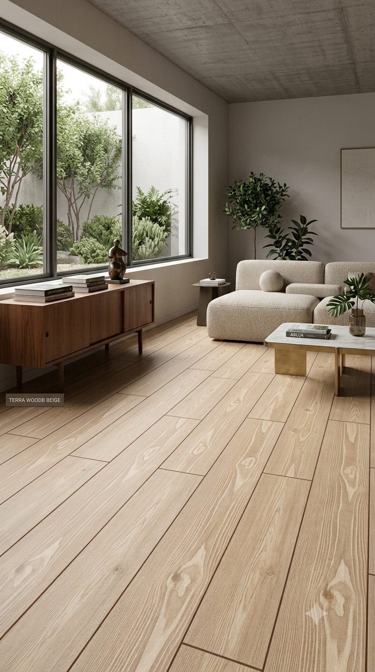 Detail &mdash; Wood-effect plank, laid length-on