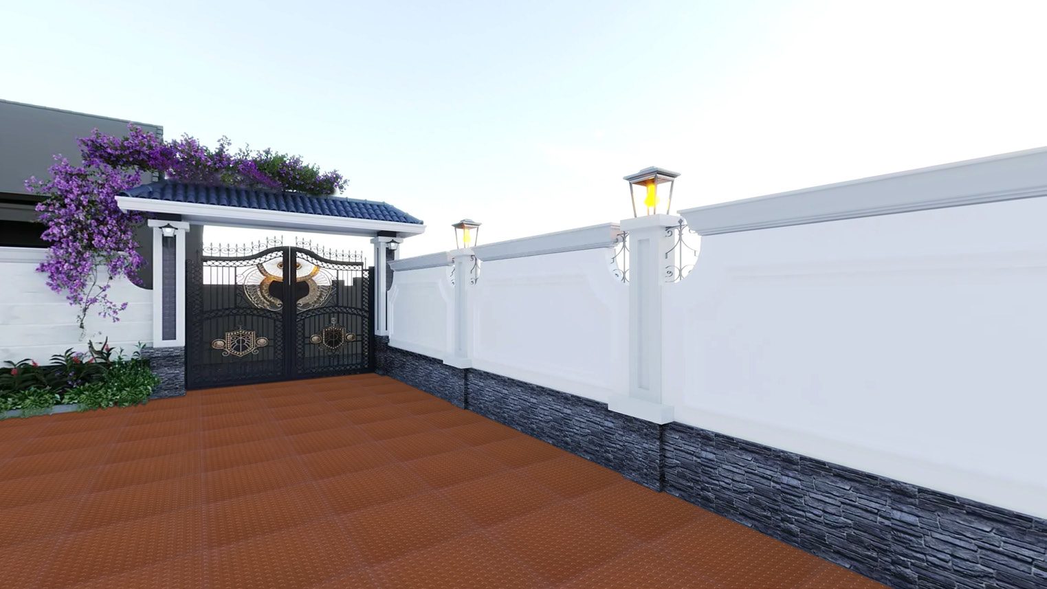 Driveway &mdash; Terracotta exterior paving